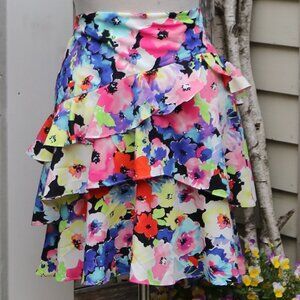 Lauren Ralph Lauren Asymmetrical Floral Skirt - Multicolor Size 10